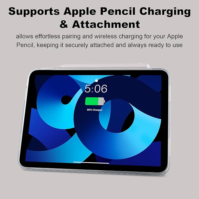 Dteck for iPad mini (A17 Pro), Mini 6 (6th Generation) 8.3" Slim Case with Kickstand/2 Screen Protector Films/Stylus, Ultra Thin Lightweight Solid Color PU Leather Protective Back Cover Shell, Gray
