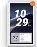 Apolosign 27-Inch Smart Digital Wall Calendar Touchscreen Family Planner with Stand White