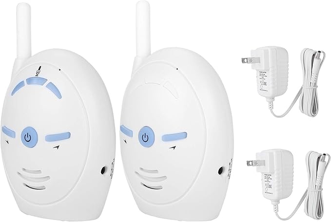 2.4GHz Wireless Digital Audio Baby Monitor – Stable Transmission with Two-Way Talk & High Sensitivity Alerts – Perfect Nanny Intercom Camera for Parents – Easy Setup & 250m Range