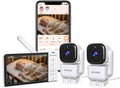 2-Camera Smart Baby Monitor with App and 5" Display, Dual Connectivity (No WiFi FHSS & WiFi), 1080P HD Remote Pan-Tilt-Zoom with Motion Tracking, 36H Battery, White Noise, Cry & Temp Alerts