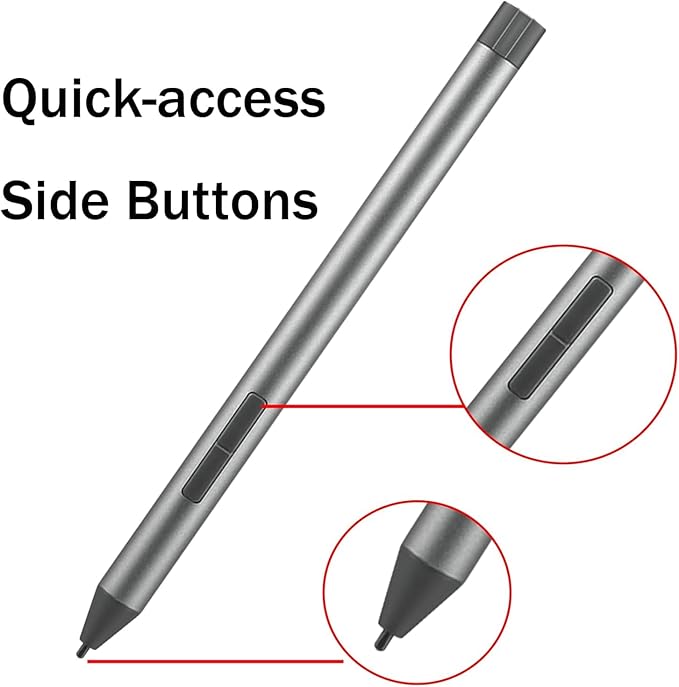Active Pen for Lenovo Yoga C930-13, 720, 730, 920, Flex 14/15, Flex 6, ThinkPad X1 Miix 720, Miix 520/510-12, 4X80N95873 GX80N07825 (Digital Pen 2)