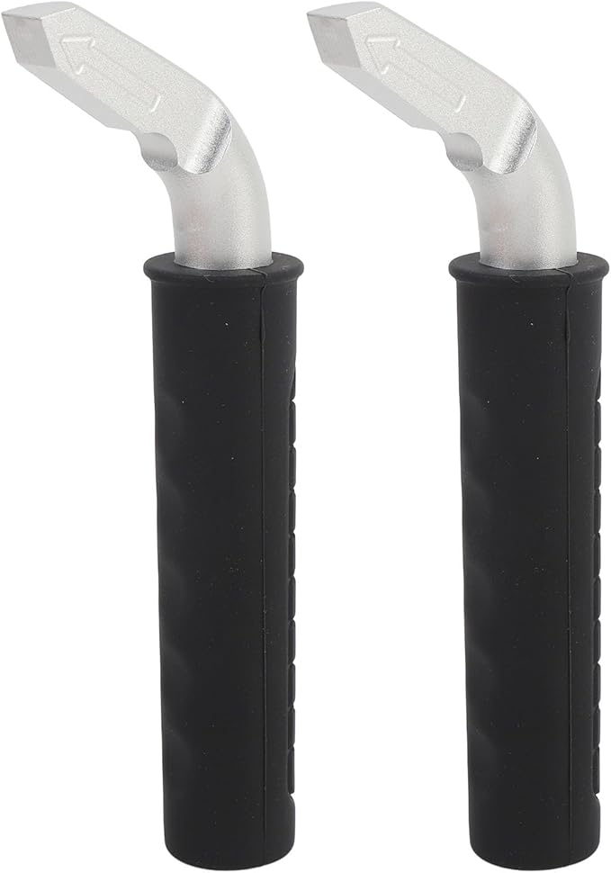 2PCS Car Door Assist Handles, Non Slip Silicone Grip Automotive Grab Support Bar, Ergonomic Portable Handle for Seniors and Mobility Assistance with Aluminum Alloy Frame for Most (Black)