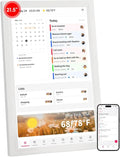 Moonka 21.5" Wall Planner Digital Calendar & Chore Chart, Smart Full HD Touchscreen Interactive Display for Family Schedules, To Do List, Meal Planner, Great for Organizing Your 2026 Calendar