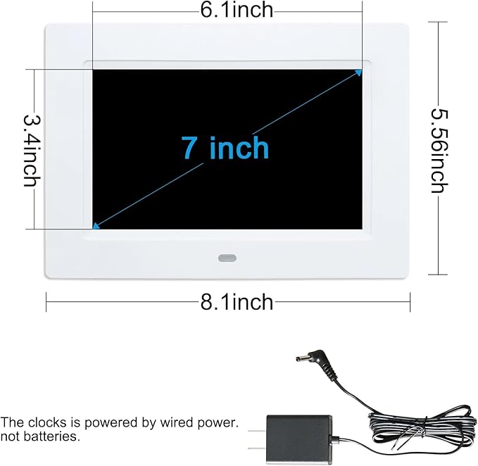 Digital Dementia Clock for Seniors with Time,Date,and Month Display.Features 12 Alarm Settings and 3 Display Modes.Ideal for Seniors,Individuals with Memory Loss,or Dementia Patients.White.