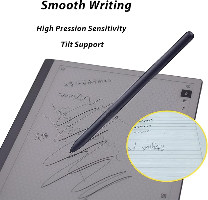 2 Pack Pen Compatible with Remarkable 2 Replacement Pen Compatible with Remarkable 2 Stylus Pen Compatible with Remarkable2,Palm Rejection Function(Black)