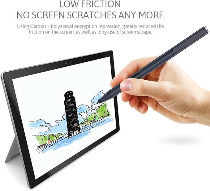 Stylus Pen for ASUS Touchscreen Devices, Active Digital Pen with Ultra-Fine Tip, 1024 Pressure Sensitivity, Palm Rejection for Precision Drawing and Writing