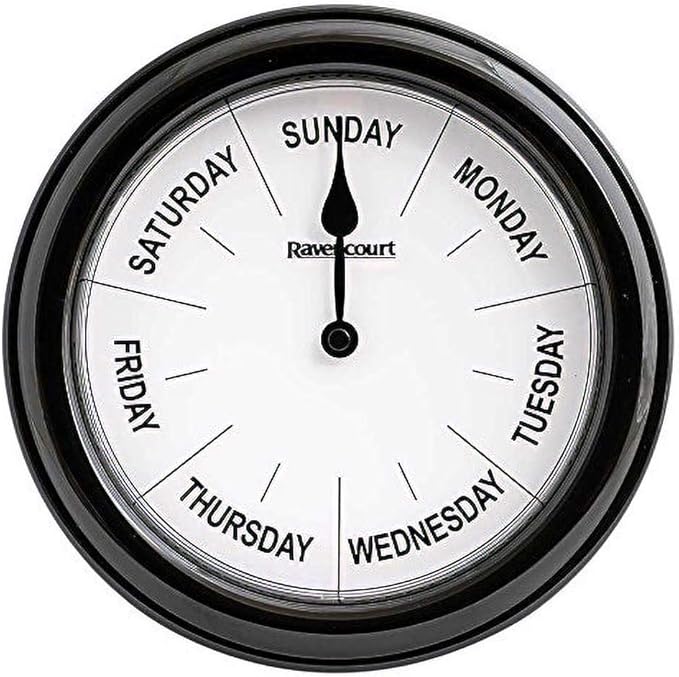 NRS Days of The Week Clock Ideal for Dementia and Alzheimer's (Eligible for VAT Relief in The UK)