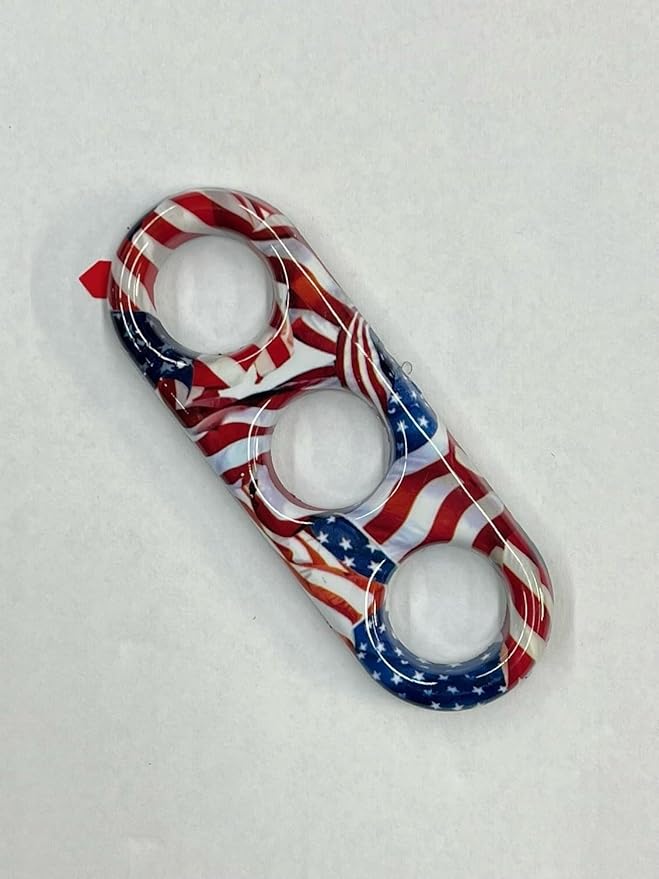The Original, Automotive Door Closer Grip for Cars and Trucks, Easy to Install, Made in USA, (3-Hole, Hydrodip) (American Flag)