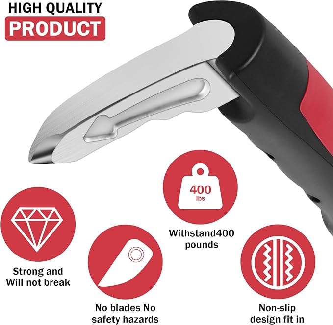 2 Pcs Car Assist Handle for Elderly, Multifunction Car Door Handle Assist, Vehicle Support Handles Seatbelt Cutter Portable Automotive Car Handle Assist Car Emergency Tool for Handicap (Red)