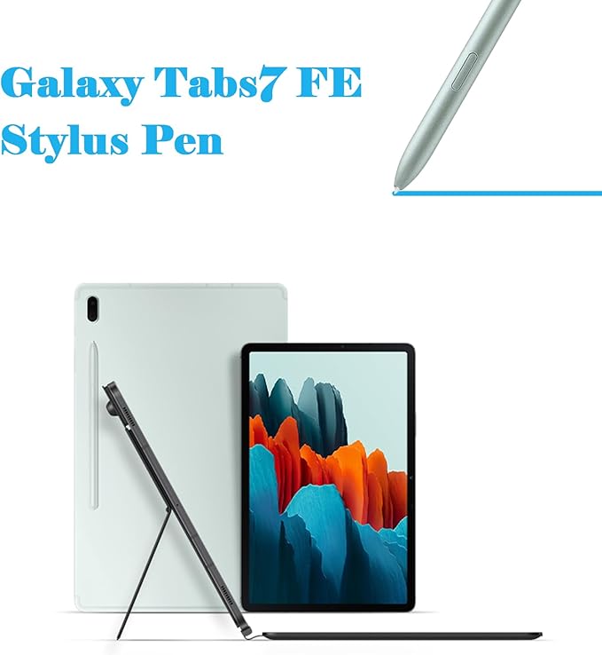 2 Pcs Galaxy Tab S7 FE S Pen Replacement for Samsung Galaxy Tab S7 FE Stylus Pen Stylus,Galaxy Tab S7 FE S Pen for Samsung Galaxy Tab S7 FE(Green)