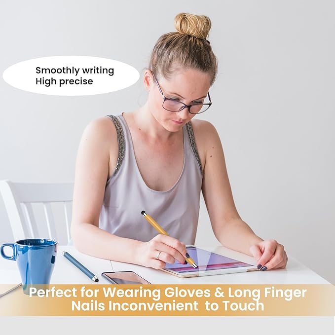 Stylus Pen for Touchscreen 10 Pack, 2 in 1 Universal Stylus High Precision Sensitivity, Stylus Pen for ipad, iPhone, Android, Galaxy Microsoft,Chromebook Tablet All Capacitive Touch Screens