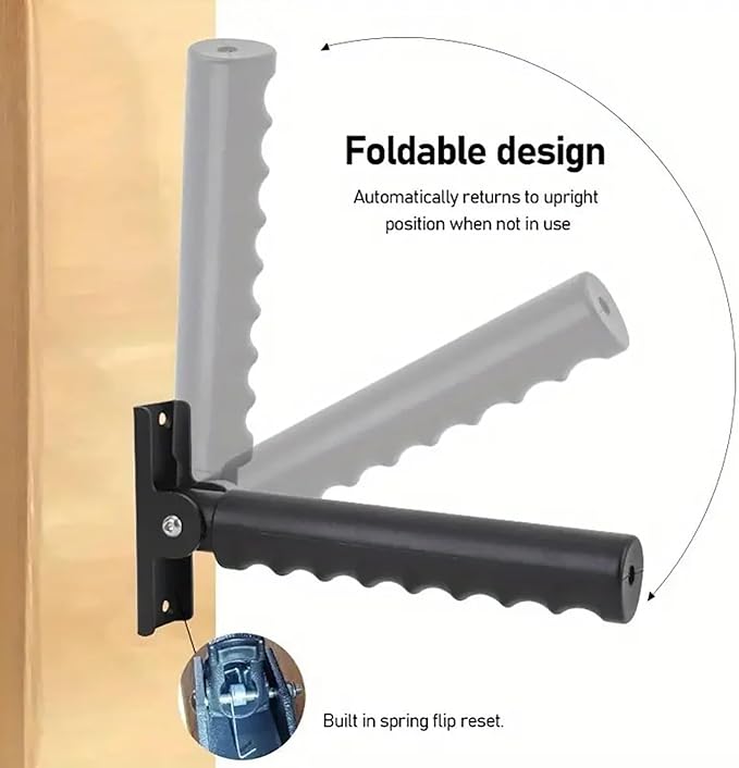 2pack Doorway Flip Assist Handle, Door Assistant Support Grip Handle, Doorway Stair Assist Grab Bar for Seniors, Elderly, Disabled, Handicap and Injured People (2)