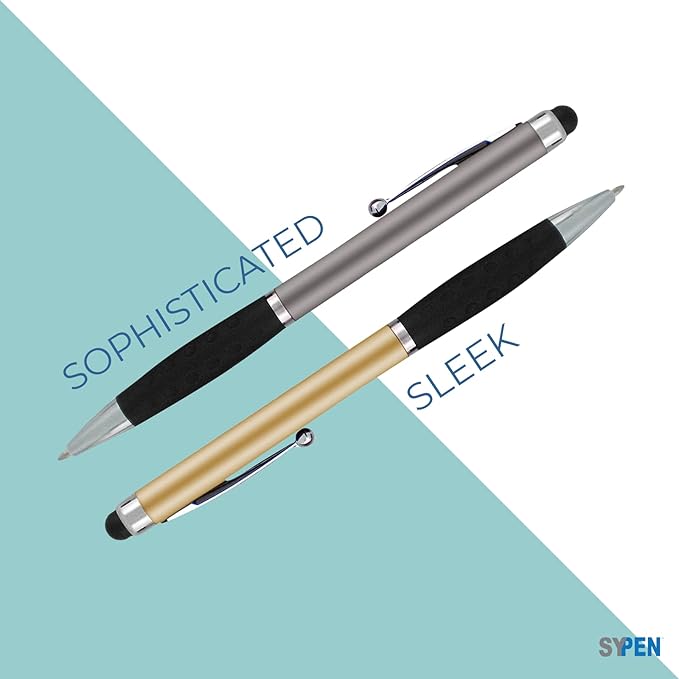 Stylus Pens -2 in1 Capactive Touch Screen with Ballpoint Writing Pen Sensitive Stylus Tip For Your iPad iPhone Samsung Galaxy & All Smart Devices -Metallic Barrel - Assorted Colors Comfy Grips,36 Pack