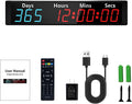 LUCKY TIME Christmas Countdown Clock with RGB Color | 999 Days LED Countdown Clock with Auto Date Calculator & Direct Days Input, Large Display for Christmas Holiday Retirement Wedding Event