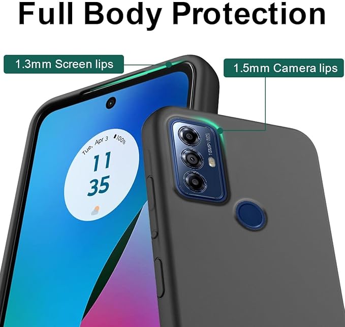 Design Your Own Case for Motorola Moto G Play 2023, Custom Personalized Photo Collage Text Cover, Customized Picture Shockproof Protective Soft Slim Silicone Case, Gift for Birthday, Black