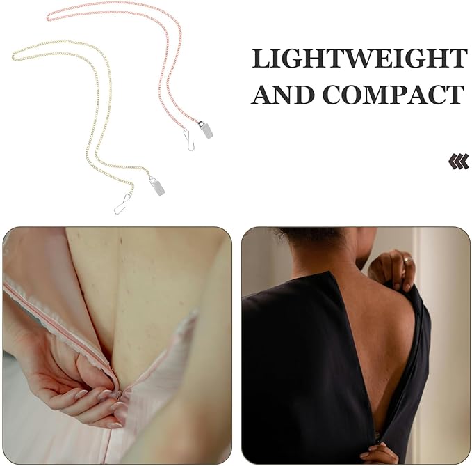 2pcs Zipper Puller and Button Hook Tool for Dresses and Boots, Multi-Purpose Zipper Helper for Travel and Daily Use, Convenient Zip Assist for Seniors, Pregnant Women,