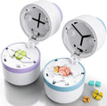 Pill Cutter - Pill Splitter for Small Pills with Stainless Steel Blade in one Third/Fourth, Suitable for Cuting Vitamins, Tablets (1/3Blue + 1/4Purple)