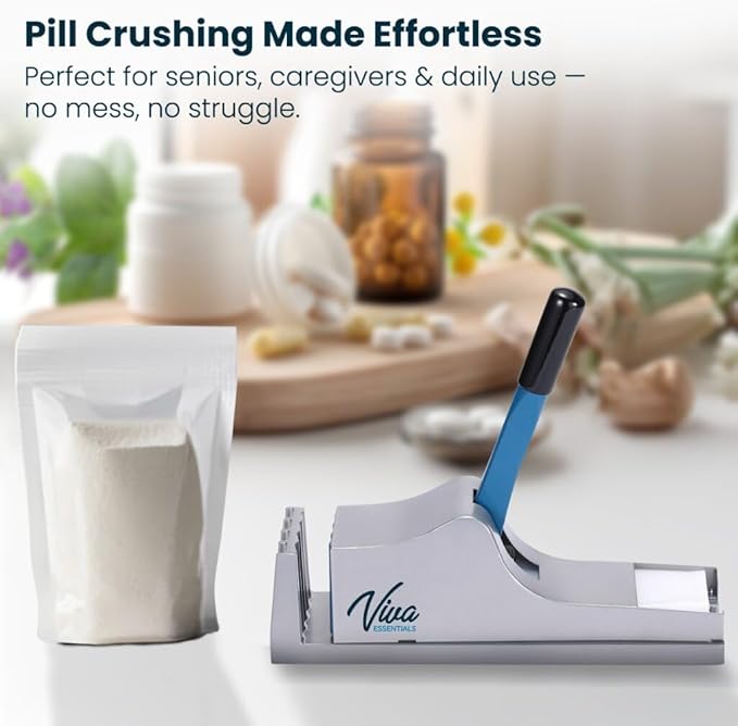 VivaEssentials Medical Pill Crusher and Splitter for Medication