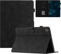 Dteck for Galaxy Tab S6 Lite (10.4") Tablet Case 2024/2022/2020 (SM-P620/P610), PU Leather Slim Folio Case with Auto Sleep Wake/Adjustable Stand, Lightweight Cute Butterfly Cover with Stylus (Black)