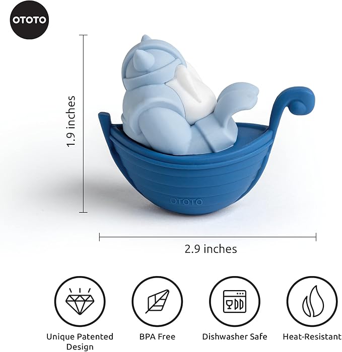 New!!! Bjorn Viking Spoon Holder by OTOTO - Spoon Rest for Stove Top, Kitchen Utensil Holder, Silicone Spoon Rest - Small Kitchen Gadgets, Fun Kitchen Gadgets