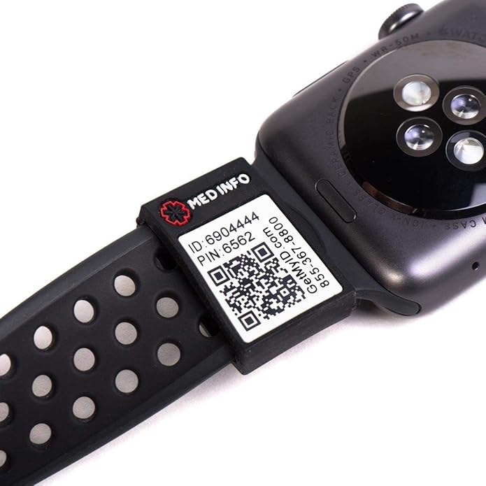 myID Medical ID Sleeve that Fits Apple Watch, Fitbit, Samsung Gear, Garmin and More