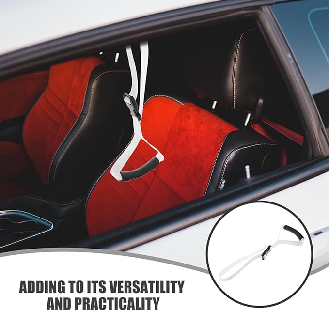 Happyyami Car Door Assist Handle 2Pcs Non-Slip Portable Elderly Car Handle for Seniors Vehicle Grip Support Aid for Safe Entry and Exit