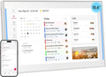 Moonka 15.6" Wall Planner Digital Calendar & Chore Chart with LED Reminder Light, Smart Full HD Touchscreen Interactive Display for Family Schedules, Meal Planner, To Do List, Great for Organizing Your 2026 Calendar