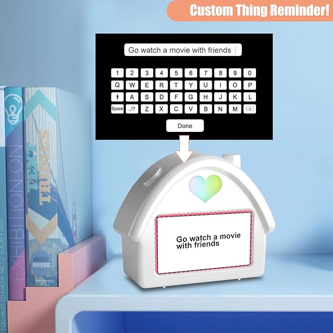 Kids Alarm Clock with 4.3'' HD Digital Screen, Calendar Countdown Ambient Lighting White Noise Remote Control Function Perfect for Kids