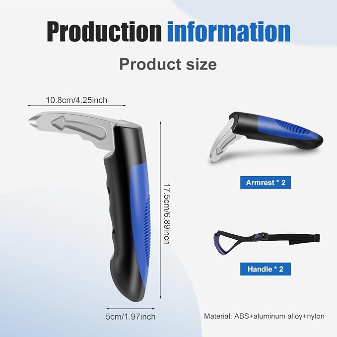 1/2/4 Pcs Car Handle Cane, Portable Car Door Latch Handle Assist, Car Handle Assist Holder for Elderly, Car Support Handle and Car Window Strap for Elderly Seniors Convenience Security (Style 03)