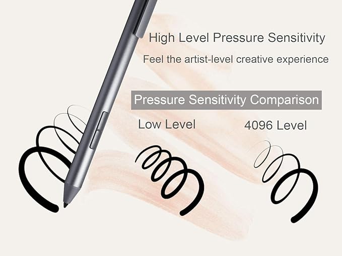 LAZARITE M Pen Active Stylus 4096 Pressure Sensitivity Palm Rejection Rechargeable