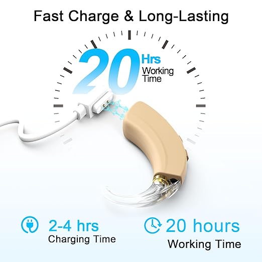 True Hearing Aids Not Amplifier, Digital Rechargeable Hearing Aids for Seniors With Noise Cancellation Hearing Aid,OTC