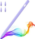 MoKo Pencil for iPad (A16) 11th 10th Gen, Stylus Pen for 2018-2025 Apple iPad 11/10/9/8/7/6/A16, Mini 7/6/5, Air M3/M2 11"/13"/5/4/3, Pro M4 13"/12.9"/11" Tilt Sensitivity, USB-C Fast Charging, Purple