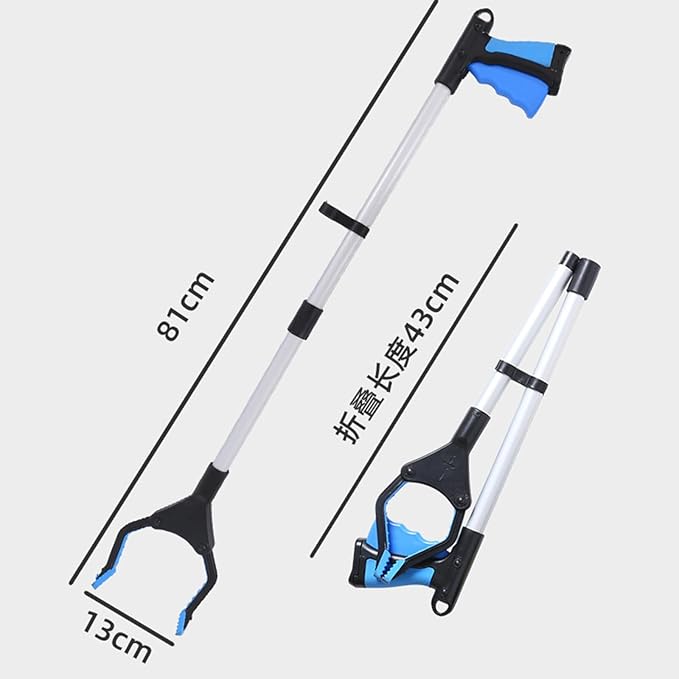 2-Pack Grabber Reacher Tool, 32" Foldable Reacher Grabber Pickup Tool with 360° Rotating Jaw & Magnet, Trash Picker Upper Grabber, Lightweight Grabbers,A