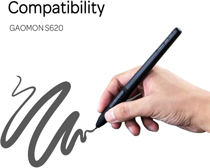 GAOMON Art Paint AP32 Battery-Free 8192 Levels Pressure Passive Stylus Only for PD2200/S620/S630/M10KPRO/M106KPRO/M1220/M1230 Graphics Tablet