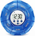 Case with Alarm, Weekly Medicines Setting Up Voice Reminders with Recording Playback Function 7 Day Medication Times Dispenser The Elderly Blind Person