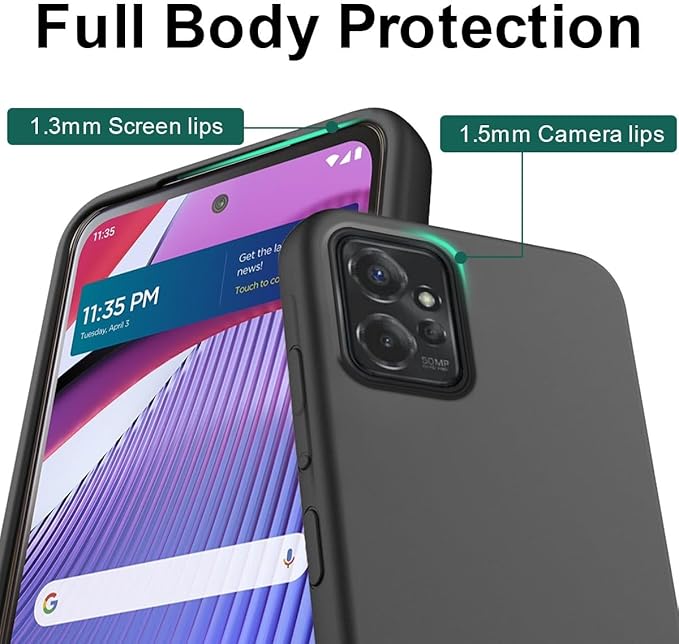 Personalized Photo Case for Motorola Moto G Power 5G 2023 6.5 inch, Thin Slim Soft Rubber Black Phone Cover, Custom Picture Collage Pink Heart Cute Case for Women Girl, Gift for Birthday Anniversary