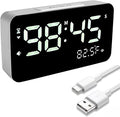 Talking Alarm Clock and Countdown Timer, Hourly Chime for Visually Impaired Elderly Seniors Blind, Battery Operated, Snooze, Temperature, Vibration, Rechargeable, 99 Minutes Led Count down Timing