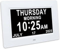 Digital Dementia Clock for Seniors with Time,Date,and Month Display.Features 12 Alarm Settings and 3 Display Modes.Ideal for Seniors,Individuals with Memory Loss,or Dementia Patients.White.