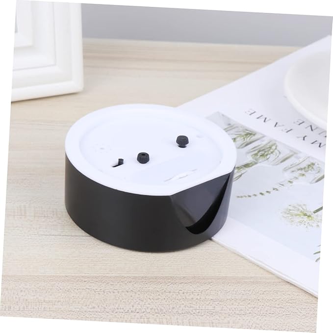 Zerodeko Simple Round Plastic Alarm Clock Small Desktop Clock Luminous Hour and Hand Kids Wall Mounted Alarm Style No Battery