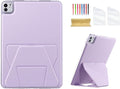 Dteck for Apple iPad Pro 13-inch (M4/M5) 2024/2025 Release Slim PU Leather Case with Stand Function, Easy to Charge Pencil, Lightweight Protective Stylish Cute Thin Tablet Back Cover Shell, Purple