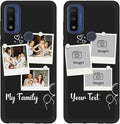 Styletify Custom Multi Photos Case for Motorola Moto G Pure - 6.5 inch, Personalized Gift for Men Women, Customized Collage Text Picture Phone Cover, Soft Rubber Shockproof Protective Case, Black