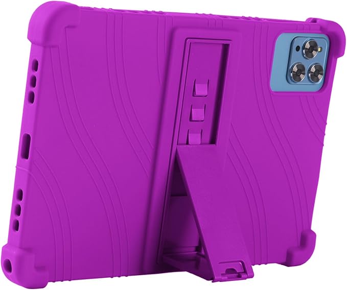 Case for Lenovo Tab M11 11 inch (TB-330FU / TB-331FC) 2024 Released - Lightweight Silicone Stand Cover Case with 1 Random Stylus (Purple)