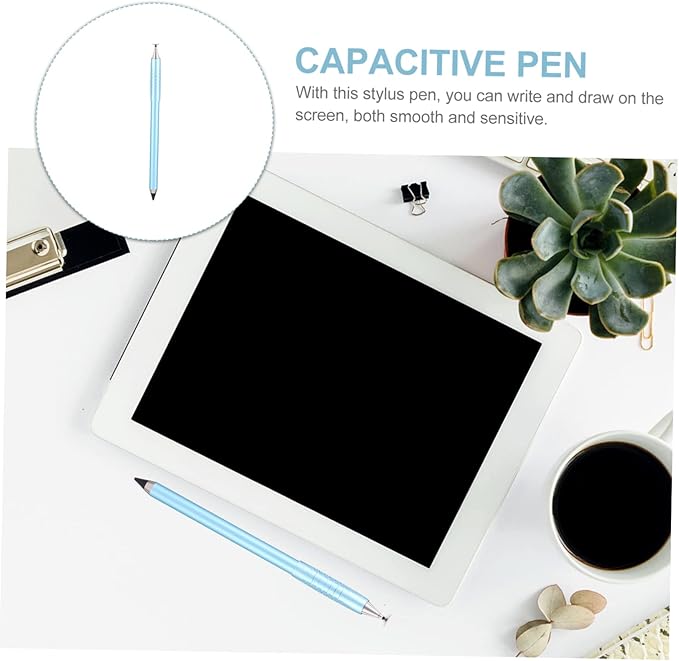 Angoily 2pcs Stylus Pen High Sensitivity Capacitive Stylus Disc Tip for Compatible Tablets and All Touchscreen Devices