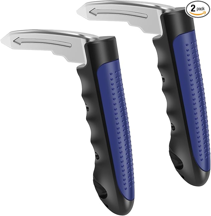 2Pcs Car Door Handle for Elderly, Portable Vehicle Support Handle, 3 in 1 Aluminium Car Handle Assist, Easy to Carry Space Saving Car Handle for Seniors and Handicapped