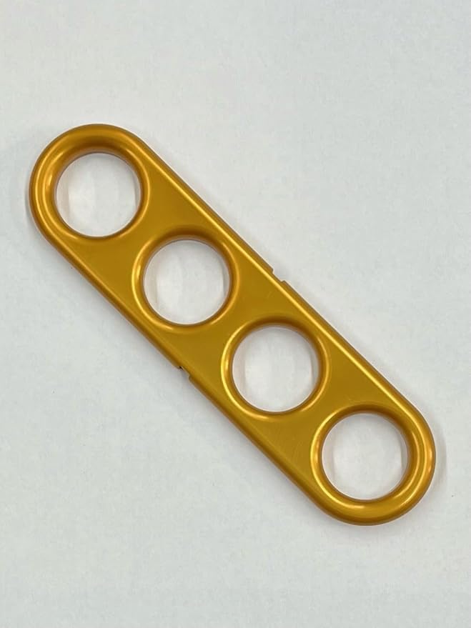The Original, Automotive Door Closer Grip for Cars and Trucks, Easy to Install, Made in USA, 4 Finger, Aluminum, Anodized (Gold)