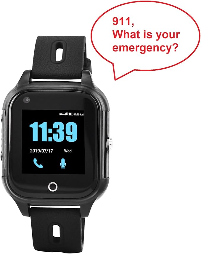 Senior Mobile Medical Alert Watch - Call & Talk to 911 from Wrist Alert Mobile Cellular - No Monthly Fees - No Smartphone Needed - Upgradeable