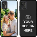 Custom Phone Case for Motorola Moto G Stylus 2021, Design Your Personalized Photo Logo Name Phone Cover, Slim Soft TPU Lightweight Silicone Black Case, Customized Gift for Birthday Christmas