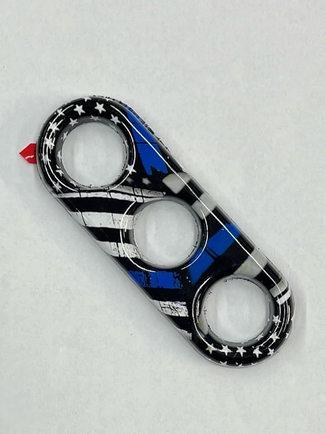 The Original, Automotive Door Closer Grip for Cars and Trucks, Easy to Install, Made in USA, (3-Hole, Hydrodip) (Blueline American Flag)