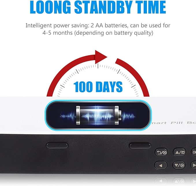1 Pc Smart Pill Box Day Night Pill Organizer Electronic Medication Organizer Led Combination Elder