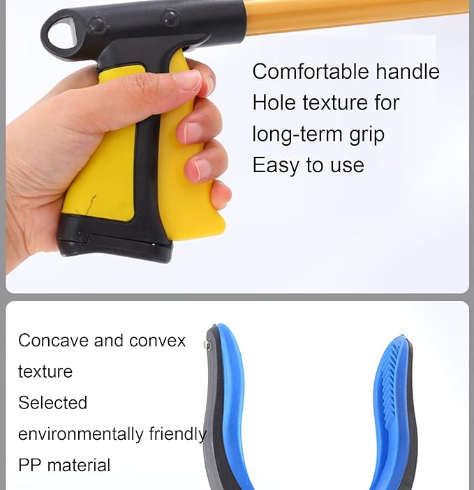 2-Pack Grabber Reacher Tool, 32" Foldable Reacher Grabber Pickup Tool with 360° Rotating Jaw & Magnet, Trash Picker Upper Grabber, Lightweight Grabbers,B